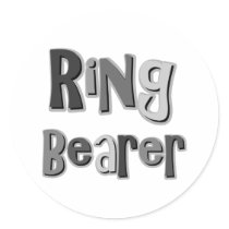 Ring Bearer Gray stickers by TeeShirtsTShirts Ring Bearer Gray stickers