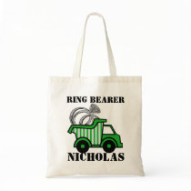 Ring Bearer Green Dump Truck bags