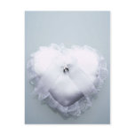 Ring Bearer Heart Pillow Postcard