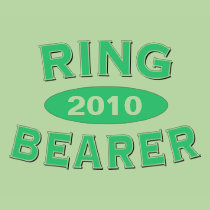 Ring Bearer Mint Green Arc 2010 Tee Shirts
