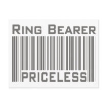 Ring Bearer Priceless Postcard