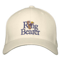 Ring Bearer Teddy Bear embroidered hats by WedThreads Ring Bearer Teddy Bear embroidered hats