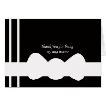 Ring Bearer Thank You Card