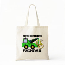 Ring Bearer Tow Truck Green bags