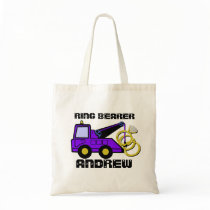 Ring Bearer Tow Truck Purple bags