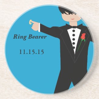 Ring Bearer Tuxedo Coasters coaster