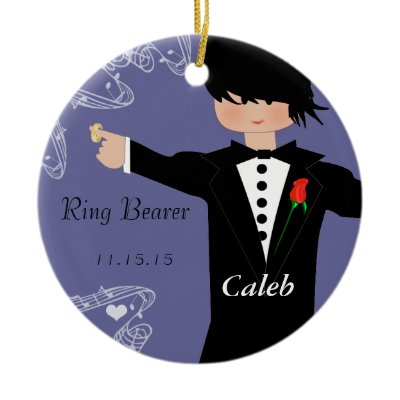Ring Bearer Wedding Christmas Ornament