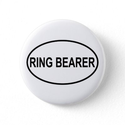 Ring Bearer Wedding Oval Pin