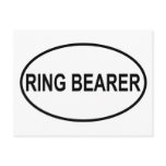 Ring Bearer Wedding Oval Post Card