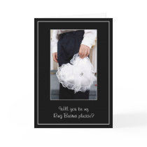 Ring Bearer Wedding Thank you or Ask Card