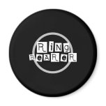 Ring Bearer White on Black Refrigerator Magnets