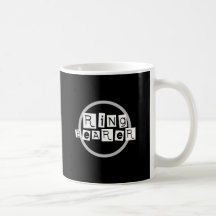 Ring Bearer White on Black Mugs