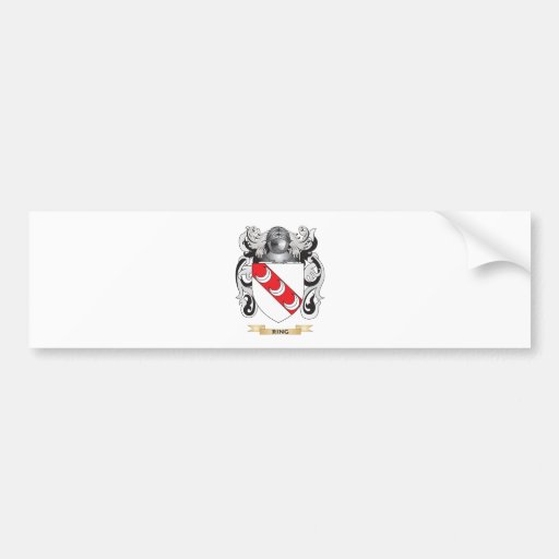 Ring Coat of Arms (Family Crest) Bumper Sticker
