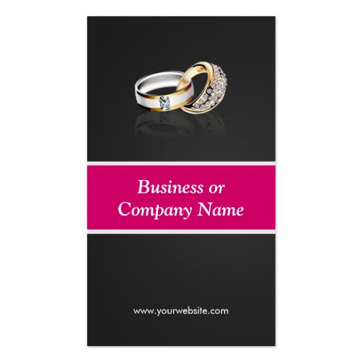Ring Design Jeweler Jeweller Jewelry Jewellery Business Card Template (back side)