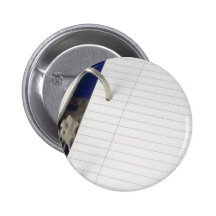 Ring file with blank writing paper pinback buttons
