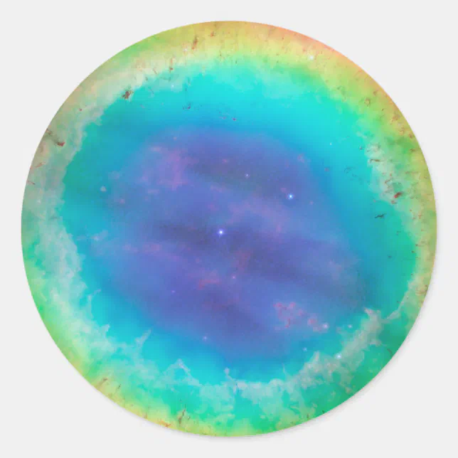 Ring Nebula Detail Classic Round Sticker Zazzle