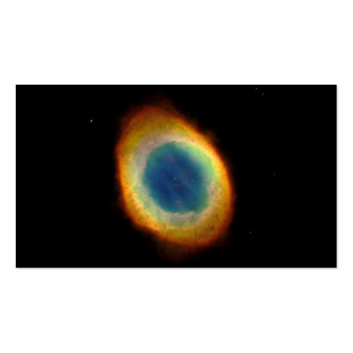 Ring Nebula (Hubble Telescope) Business Card Template (front side)
