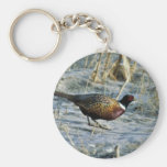 Ring-necked pheasant key chains