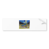 Ring Space Station Interior Habitat Bumper Stickers