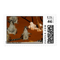 Ring-tailed Lemurs, Madagascar postage by krisfiddle Ring-tailed Lemurs, Madagascar postage