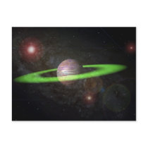 ringed planet postcards