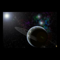 Ringed Planet Poster posters