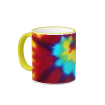 Ringer Style Tie Dye Look Mug