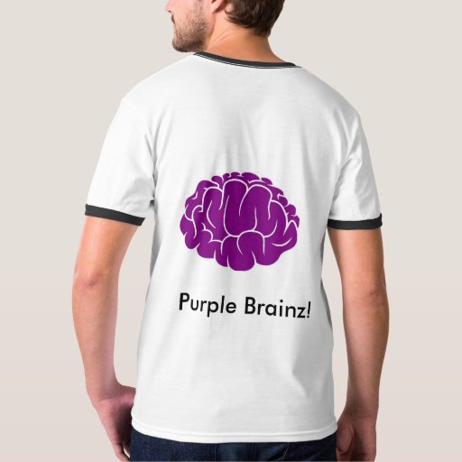 Ringer Tee Purple Brainz