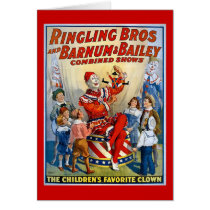 Ringling Brothers & Barnum & Bailey Vintage Clown cards