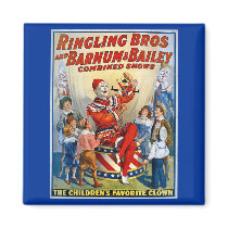 Ringling Brothers & Barnum & Bailey Vintage Clown Magnet