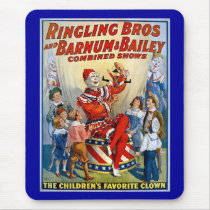 Ringling Brothers & Barnum & Bailey Vintage Clown Mouse Pads