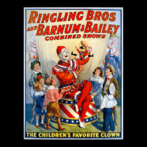 Ringling Brothers & Barnum & Bailey Vintage Clown posters