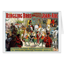 Ringling Brothers Circus Joan of Arc Spectacular Greeting Cards