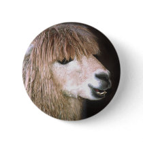 Ringo the Alpaca Button by buffaloworks Ringo the Alpaca Button