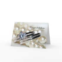 Rings and Pearls Congratulations cards