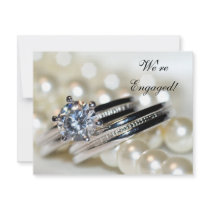 Rings and Pearls Engagement Party invitations