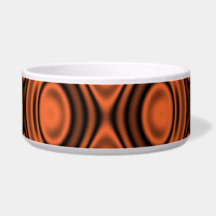 Rings and Ripples Orange Dog Food Bowl