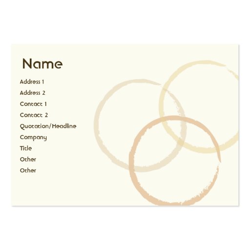 Rings - Chubby Business Cards