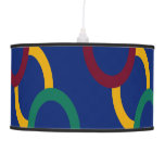 rings in blue pendant lamp at Zazzle