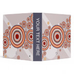 Rings of Color Abstract Graphic Vinyl Binders