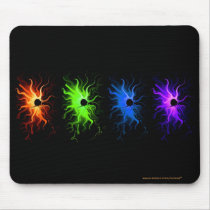 Rings of Fire mousepad by SuzeeQ Rings of Fire mousepad