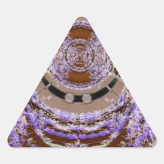 Rings of Purple Willows Abstract Art Stickers