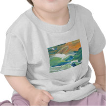 Rings of Saturn Ocean Waves Sea Art Abstract Tees