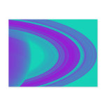Rings of Saturn Purple Design on Cards, Stickers Postcard