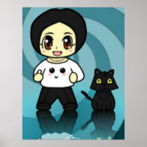 Rino and Kuroppy Poster