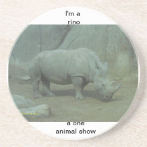 Rino mug, coaster match