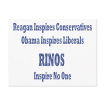 Rinos Inspire No One postcards by CarolinaPatriot Rinos Inspire No One postcards