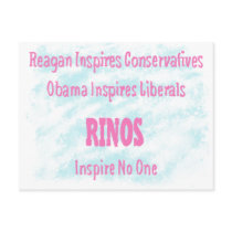 Rinos Inspire No One postcards by CarolinaPatriot Rinos Inspire No One postcards