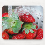Rinsing Strawberry With Water Mousepad