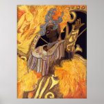 Rio Carnival Yellow Lady Posters